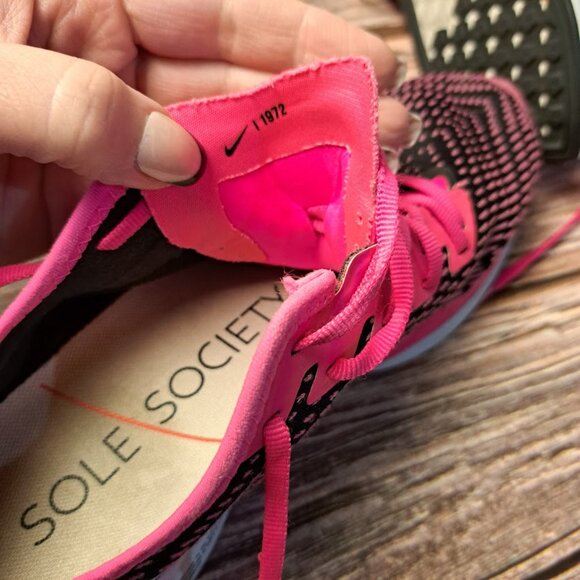 Nike Pegasus Turbo 2 hot pink and black Women's running shoes size 8 - Picture 8 of 9